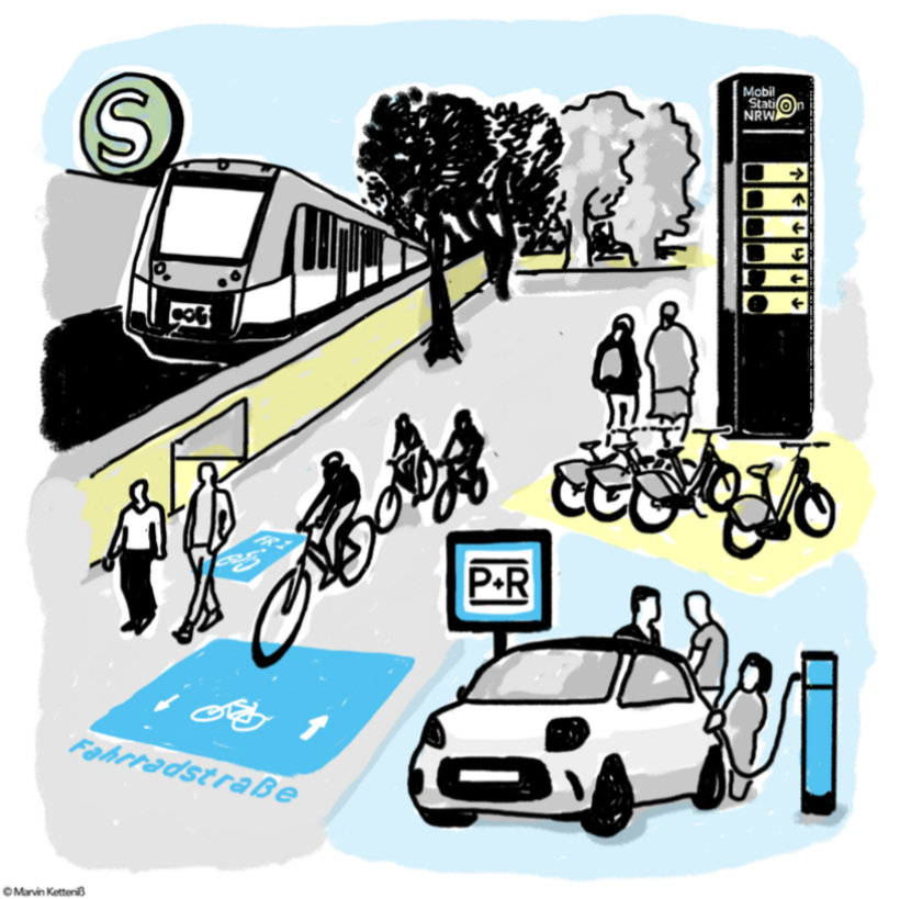 Multimodal mobility in the region