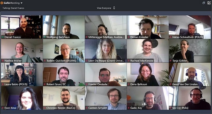 Screenshot of workshop participants